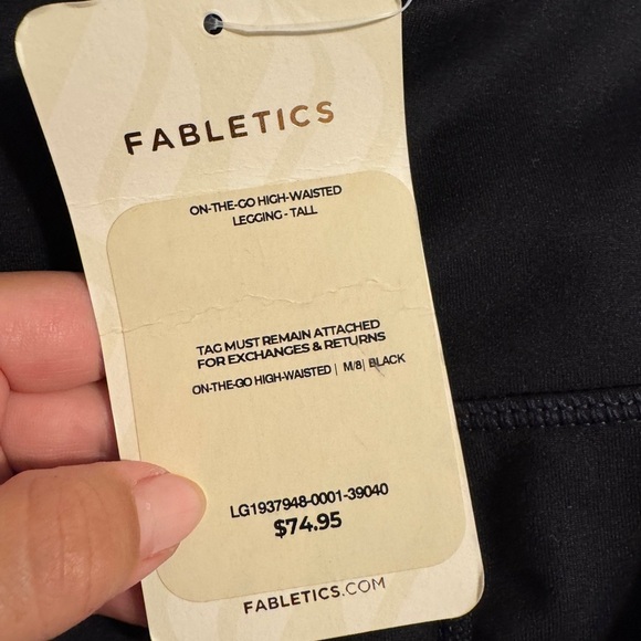 Fabletics On-The-Go PowerHold® High-Waisted Legging Sz medium tall - Picture 8 of 8